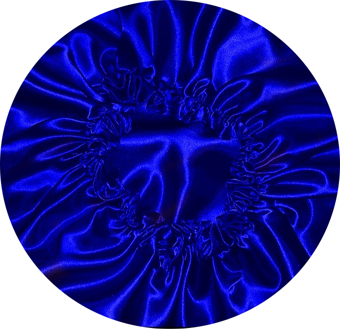 Blue SBB Satin Bonnet
